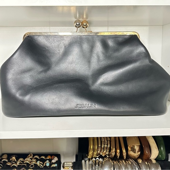 Jesalin Handbags - Jesalin “Sette” Oversized Leather Clutch